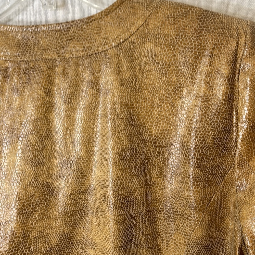 JM Collection Textured Zipper Jacket - Picture 11 of 12